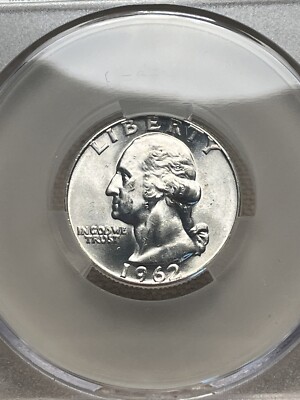 1962 quarter Type B Reverse FS-901 showing wider spacing between E and S in the word STATES on the eagle reverse